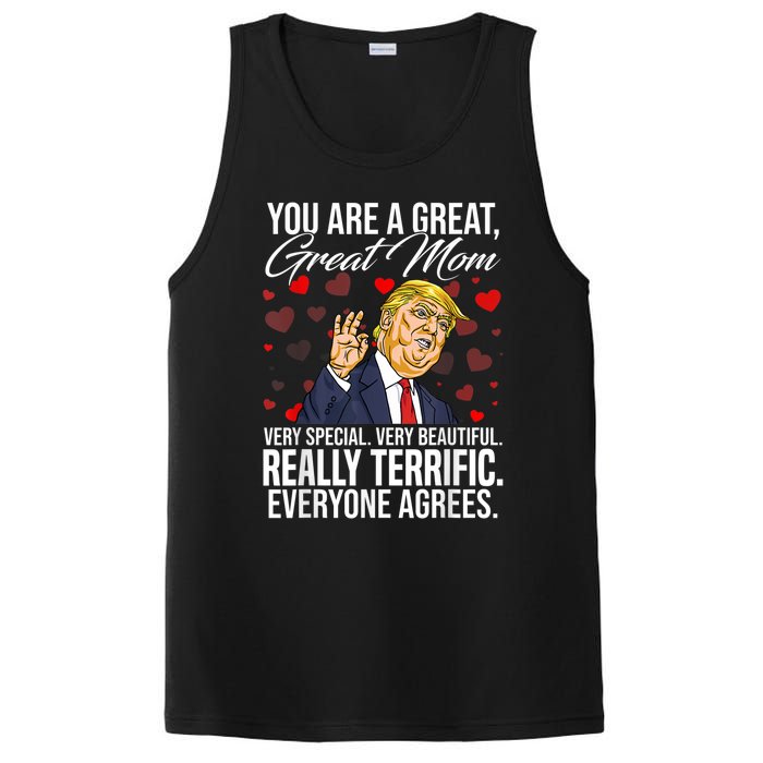 Funny You Are A Great Great Mom Support Trump Mother's Day PosiCharge Competitor Tank