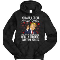 Funny You Are A Great Great Mom Support Trump Mother's Day Tie Dye Hoodie