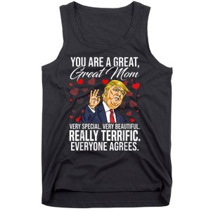 Funny You Are A Great Great Mom Support Trump Mother's Day Tank Top