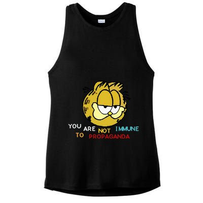 Funny You Are Not Immune To Propaganda Ladies PosiCharge Tri-Blend Wicking Tank