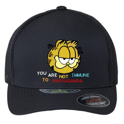 Funny You Are Not Immune To Propaganda Flexfit Unipanel Trucker Cap