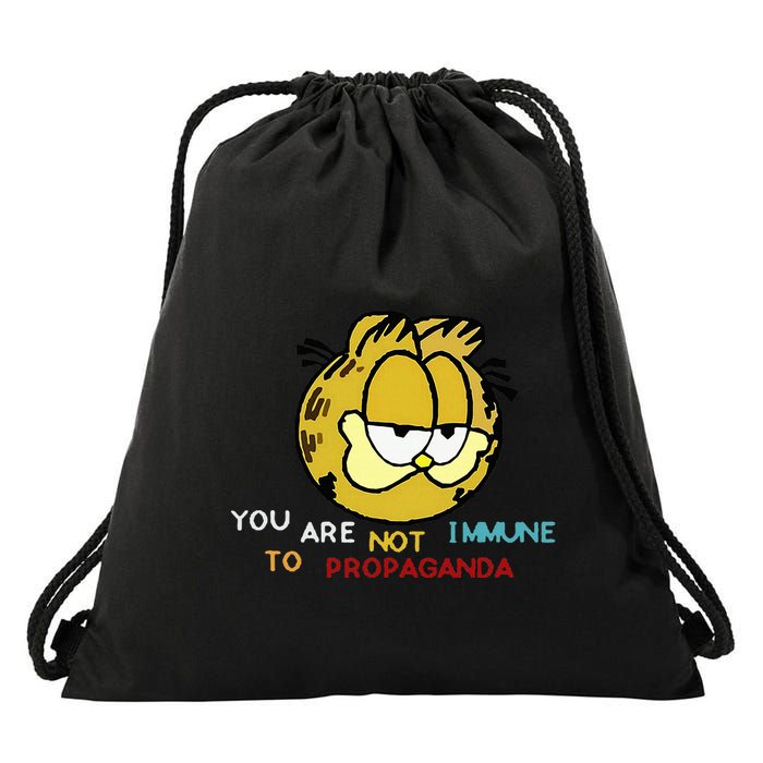 Funny You Are Not Immune To Propaganda Drawstring Bag