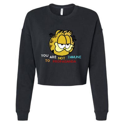 Funny You Are Not Immune To Propaganda Cropped Pullover Crew