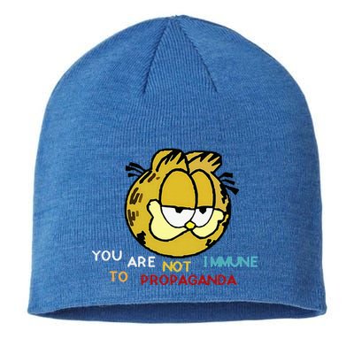Funny You Are Not Immune To Propaganda Sustainable Beanie