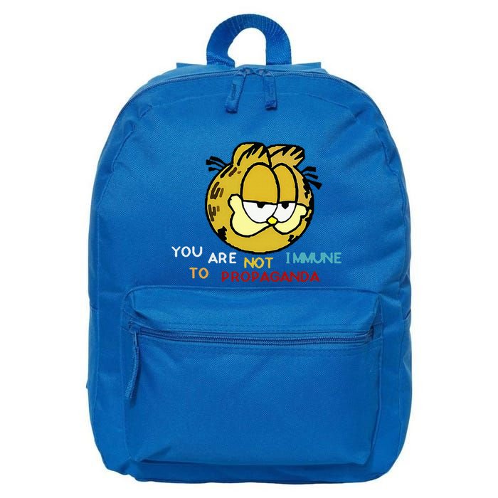 Funny You Are Not Immune To Propaganda 16 in Basic Backpack