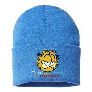 Funny You Are Not Immune To Propaganda Sustainable Knit Beanie