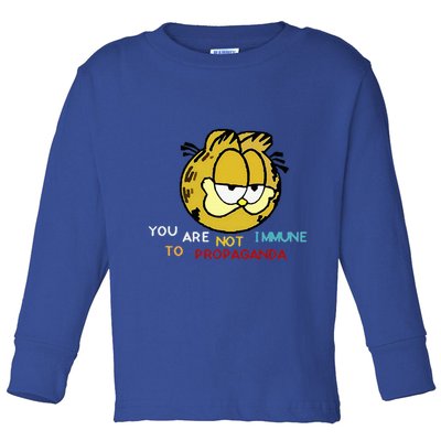 Funny You Are Not Immune To Propaganda Toddler Long Sleeve Shirt