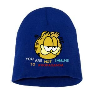 Funny You Are Not Immune To Propaganda Short Acrylic Beanie