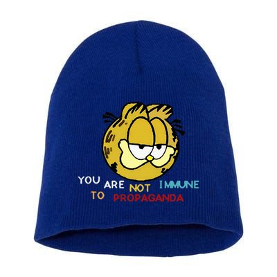 Funny You Are Not Immune To Propaganda Short Acrylic Beanie