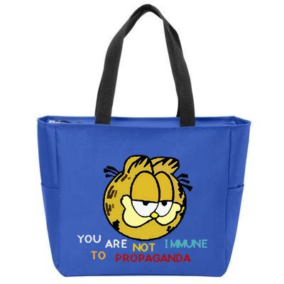 Funny You Are Not Immune To Propaganda Zip Tote Bag