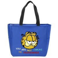 Funny You Are Not Immune To Propaganda Zip Tote Bag
