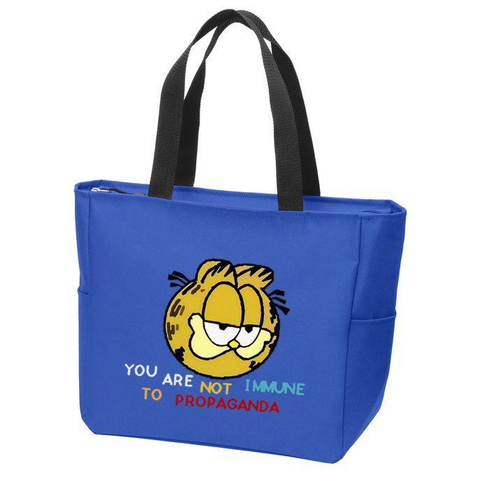 Funny You Are Not Immune To Propaganda Zip Tote Bag