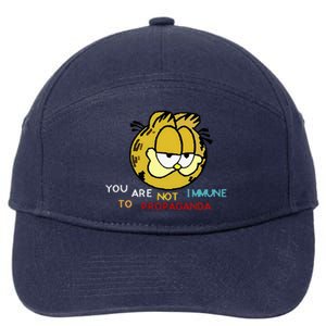 Funny You Are Not Immune To Propaganda 7-Panel Snapback Hat