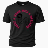 Funny You’re A Worm With A Mustache Meme For Men Women Performance Shirt