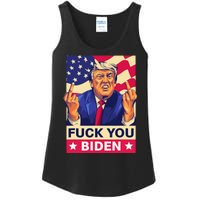 Fck You Biden Funny Trump Ladies Essential Tank