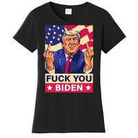 Fck You Biden Funny Trump Women's T-Shirt