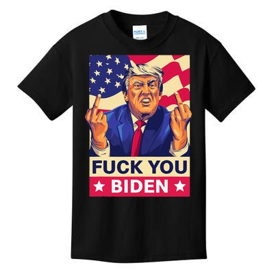 Fck You Biden Funny Trump Kids T-Shirt