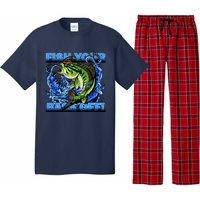 Fish Your Bass Off Funny Fishing Pajama Set