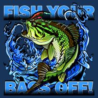 Fish Your Bass Off Funny Fishing Zip Tote Bag
