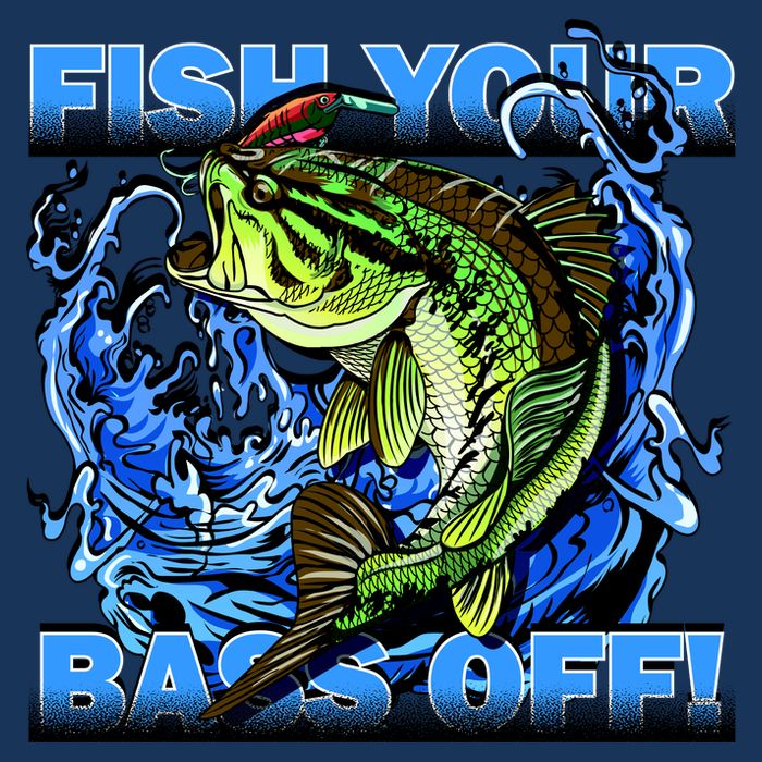 Fish Your Bass Off Funny Fishing Zip Tote Bag