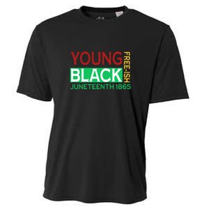 Funny Young Black Free Ish Juneteenth 1865 Gift Cooling Performance Crew T-Shirt