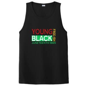 Funny Young Black Free Ish Juneteenth 1865 Gift PosiCharge Competitor Tank