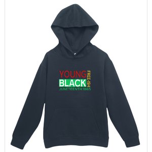 Funny Young Black Free Ish Juneteenth 1865 Gift Urban Pullover Hoodie