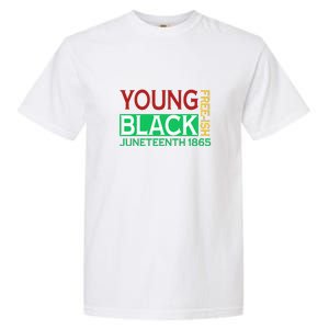 Funny Young Black Free Ish Juneteenth 1865 Gift Garment-Dyed Heavyweight T-Shirt