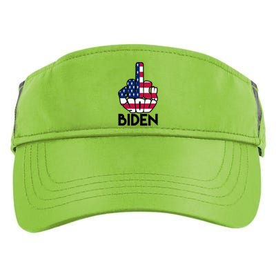 Fuck You Biden Middle Finger American Flag Adult Drive Performance Visor