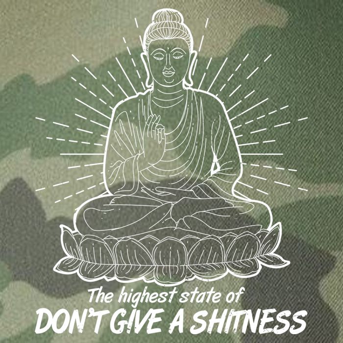 Funny Yoga Buddha The Highest State Of Don't Give A Shitness Legacy Tie Dye Trucker Hat