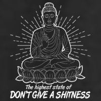 Funny Yoga Buddha The Highest State Of Don't Give A Shitness 7 Panel Mesh Trucker Snapback Hat