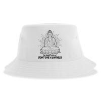 Funny Yoga Buddha The Highest State Of Don't Give A Shitness Sustainable Bucket Hat