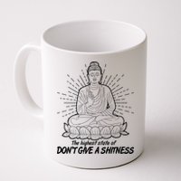 Funny Yoga Buddha The Highest State Of Don't Give A Shitness Mug