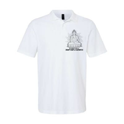 Funny Yoga Buddha The Highest State Of Don't Give A Shitness Softstyle Adult Sport Polo