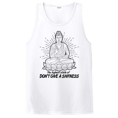 Funny Yoga Buddha The Highest State Of Don't Give A Shitness PosiCharge Competitor Tank