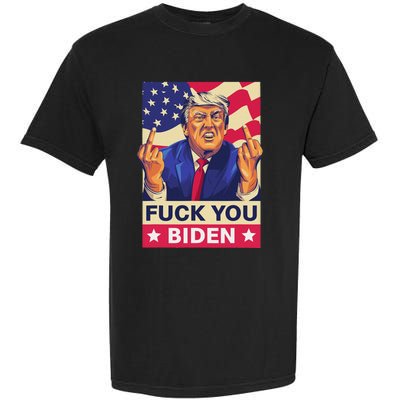 Fck You Biden Funny Trump Meme 2024 Garment-Dyed Heavyweight T-Shirt