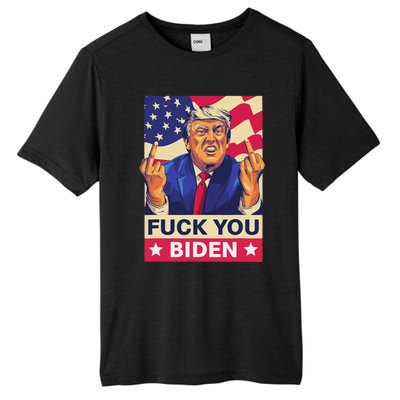 Fck You Biden Funny Trump Meme 2024 Tall Fusion ChromaSoft Performance T-Shirt