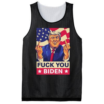 Fck You Biden Funny Trump Meme 2024 Mesh Reversible Basketball Jersey Tank