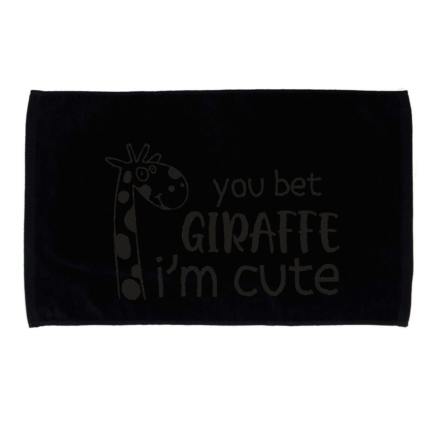 Funny You Bet Giraffe IM Cute Giraffe Lover And Girl Microfiber Hand Towel