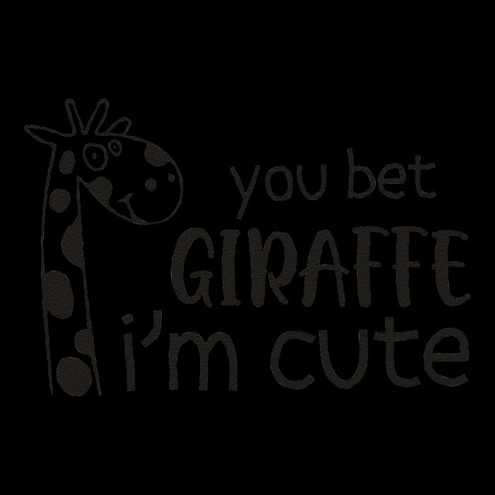 Funny You Bet Giraffe IM Cute Giraffe Lover And Girl Zip Tote Bag