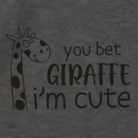 Funny You Bet Giraffe IM Cute Giraffe Lover And Girl Vector Backpack