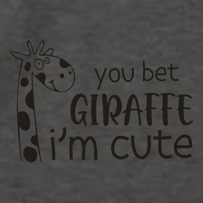 Funny You Bet Giraffe IM Cute Giraffe Lover And Girl Vector Backpack