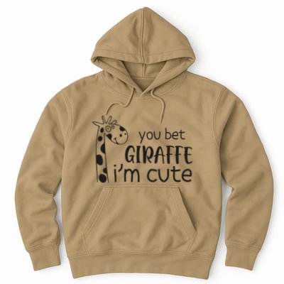 Funny You Bet Giraffe IM Cute Giraffe Lover And Girl Hoodie