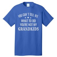 Fun You CanT Tell Me What To Do YouRe Not My Grand Gift Tall T-Shirt