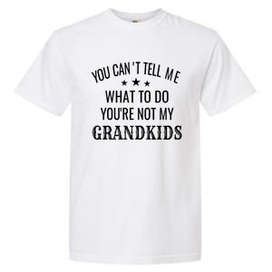 Fun You CanT Tell Me What To Do YouRe Not My Grand Gift Garment-Dyed Heavyweight T-Shirt