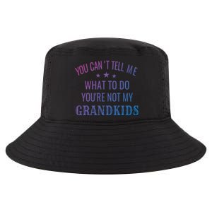 Fun You CanT Tell Me What To Do YouRe Not My Grand Gift Cool Comfort Performance Bucket Hat