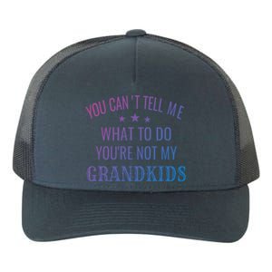 Fun You CanT Tell Me What To Do YouRe Not My Grand Gift Yupoong Adult 5-Panel Trucker Hat