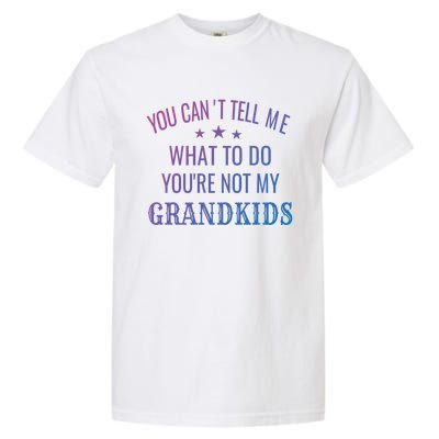 Fun You CanT Tell Me What To Do YouRe Not My Grand Gift Garment-Dyed Heavyweight T-Shirt