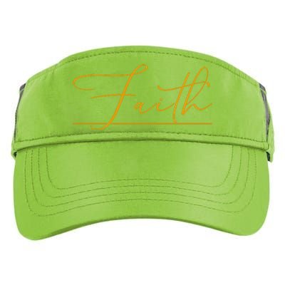 Faith Yellow Christian Adult Drive Performance Visor