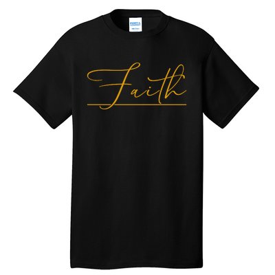 Faith Yellow Christian Tall T-Shirt